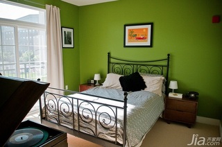 新古典风格公寓富裕型130平米卧室床海外家居
