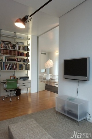 简约风格公寓富裕型110平米客厅电视柜海外家居