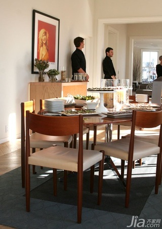 简约风格复式富裕型120平米餐厅餐桌海外家居
