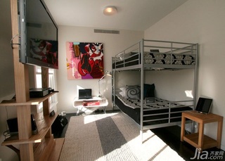 简约风格复式富裕型120平米卧室床海外家居