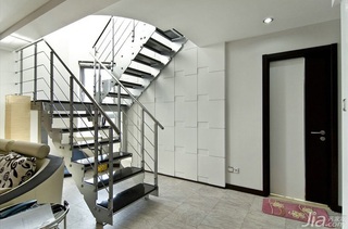简约风格复式富裕型楼梯婚房设计图
