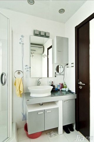 简约风格复式富裕型卫生间洗手台婚房设计图纸