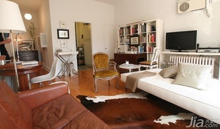 混搭风格公寓富裕型90平米客厅床海外家居