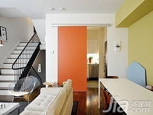 简约风格复式经济型130平米客厅楼梯沙发海外家居