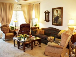 美式风格公寓富裕型客厅沙发海外家居