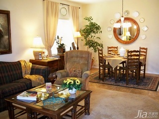 美式风格公寓富裕型客厅茶几海外家居
