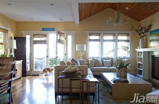 简欧风格别墅简洁富裕型客厅背景墙沙发海外家居