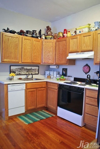 简约风格一居室简洁原木色3万-5万厨房橱柜海外家居