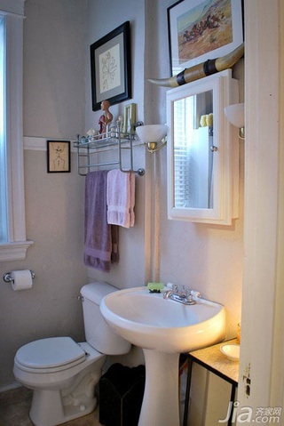 简约风格一居室简洁3万-5万卫生间背景墙洗手台海外家居