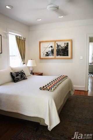 现代简约风格别墅富裕型卧室床海外家居