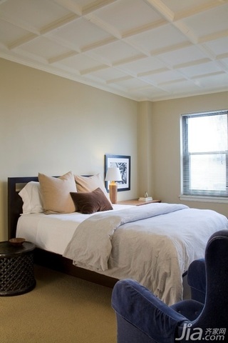 简约风格小户型舒适经济型50平米卧室吊顶床海外家居