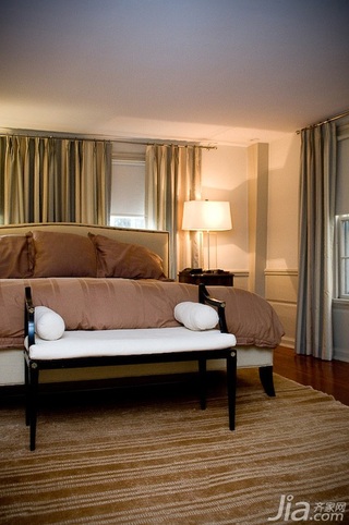 欧式风格别墅豪华型140平米以上卧室床海外家居