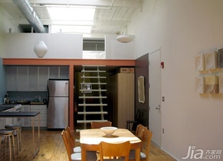 混搭风格公寓经济型100平米楼梯餐桌效果图