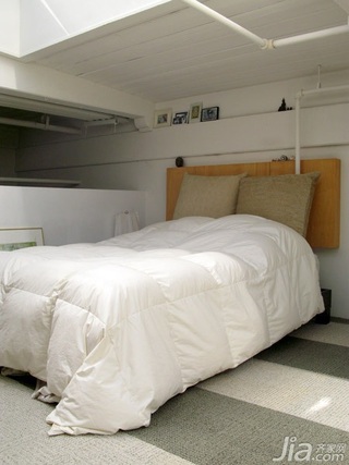混搭风格公寓经济型100平米卧室床效果图