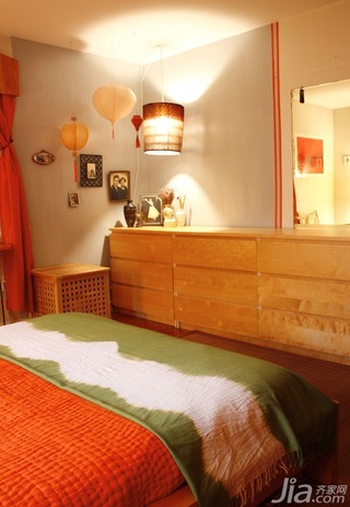 东南亚风格别墅富裕型130平米卧室床海外家居