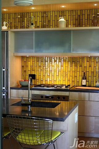 简约风格复式金色20万以上140平米以上厨房橱柜海外家居
