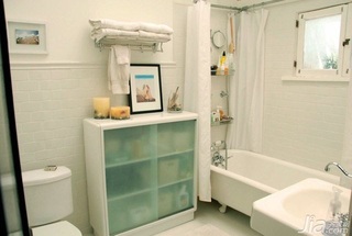 简约风格三居室简洁白色富裕型卫生间洗手台海外家居