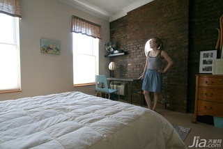 简约风格二居室简洁富裕型卧室床海外家居