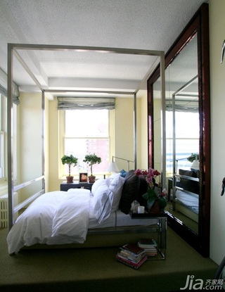 混搭风格公寓富裕型卧室床海外家居