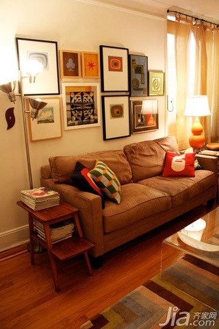 简约风格公寓经济型80平米客厅照片墙沙发海外家居