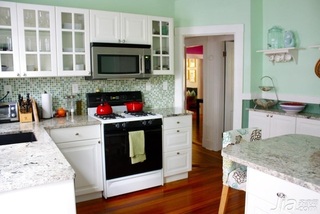混搭风格公寓绿色经济型110平米厨房橱柜海外家居