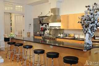 混搭风格公寓富裕型130平米厨房吧台橱柜海外家居