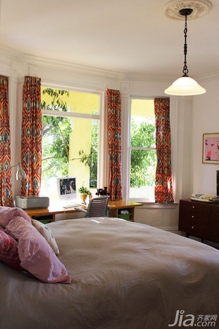 欧式风格别墅富裕型卧室窗帘海外家居