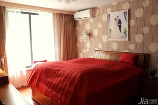 宜家风格小户型经济型80平米卧室床婚房家居图片
