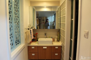 宜家风格小户型经济型80平米卫生间洗手台婚房家居图片