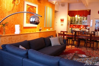 混搭风格公寓富裕型110平米客厅沙发图片