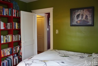 混搭风格公寓绿色经济型120平米卧室灯具图片