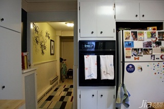 混搭风格公寓富裕型120平米厨房橱柜安装图