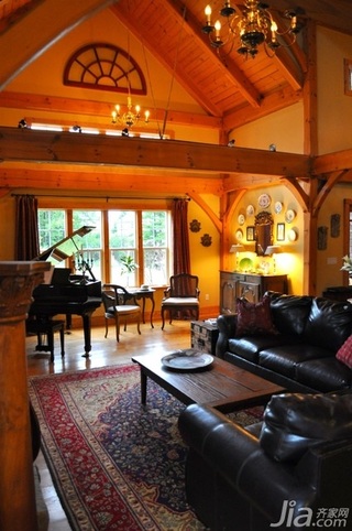 混搭风格别墅富裕型130平米客厅沙发海外家居