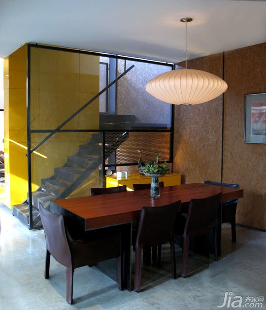 公寓装修,复式装修,经济型装修,简约风格,loft,海外家居,餐厅,餐桌,灯具,楼梯