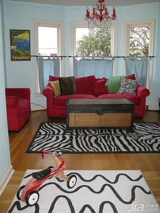 简约风格三居室经济型90平米客厅沙发海外家居
