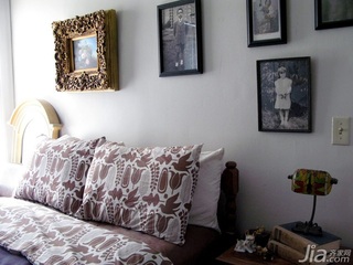 简约风格二居室经济型120平米卧室照片墙设计