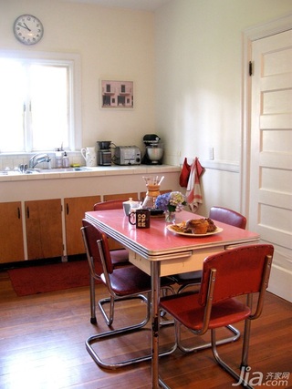 简约风格二居室经济型120平米餐厅餐桌图片