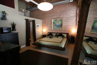 混搭风格公寓舒适经济型60平米卧室床海外家居