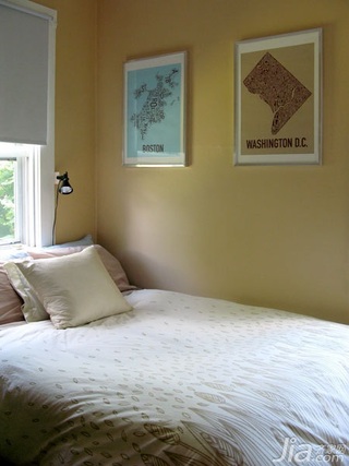 混搭风格别墅经济型120平米卧室床图片