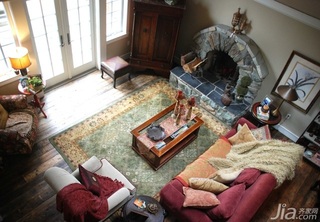 混搭风格别墅富裕型100平米客厅沙发海外家居