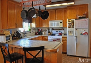 混搭风格三居室富裕型90平米厨房橱柜海外家居
