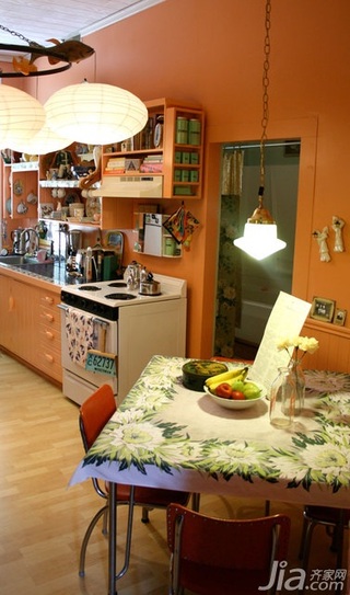 欧式风格一居室富裕型厨房餐桌海外家居