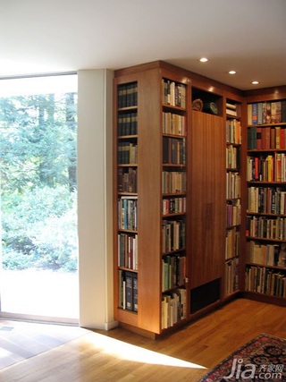 简约风格别墅豪华型140平米以上书房书架效果图