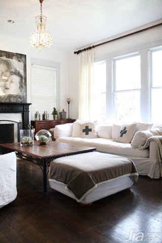 简约风格二居室经济型100平米客厅沙发海外家居