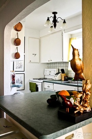 简约风格二居室简洁富裕型厨房灯具海外家居