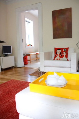 简约风格公寓黄色经济型110平米沙发效果图