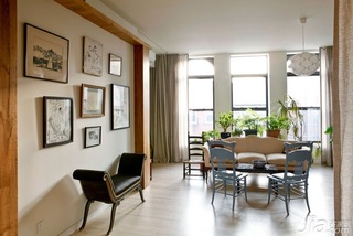 欧式风格公寓富裕型客厅照片墙窗帘海外家居