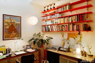 欧式风格公寓富裕型书房书架海外家居