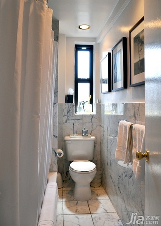 简约风格二居室简洁富裕型卫生间背景墙海外家居