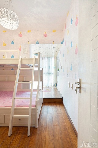 简约风格二居室富裕型儿童房壁纸效果图